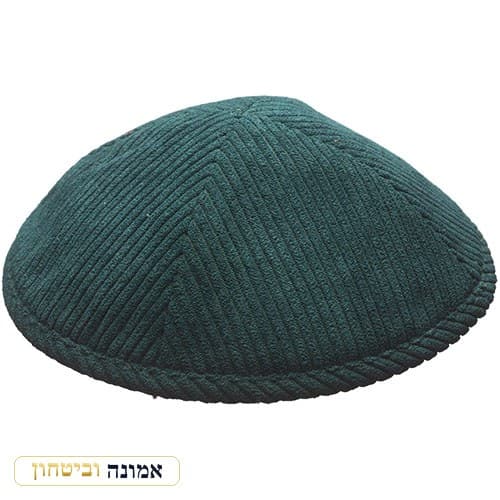 כיפה קורדרוי "ארט-מן" ירוק — מבט ראשי