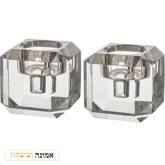 זוג פמוטי קריסטל "כדור מהודר" 7X7 ס"מ — מבט ראשי