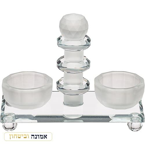 מלחיית קריסטל מהודרת עם בסיס 13 ס"מ — מבט ראשי