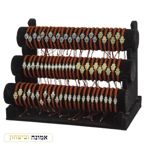 סטנד מעורב צמידים עם אורנמנטים (72 יח') — מבט ראשי