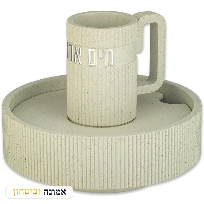 מים אחרונים פולימר בטון מתפרק גוון בטון כהה 14 ס"מ — מבט ראשי